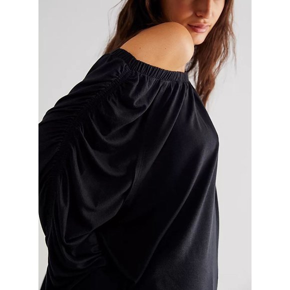 NWT FREE PEOPLE Care FP Serenade Tee / Black Size XS - Picture 7 of 12